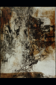 Absterbender Baum, 1990, Farbradierungen, Aquatinta, Reliefdruck, Kupferdruckpapier (Buetten), 64,4x 49,5 cm (WV 00006.01).jpg